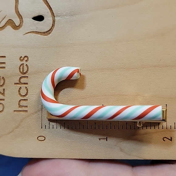 Candy Cane Hair Clips - Picture 4 of 4